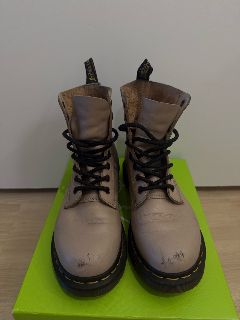 Dr. Martens Air Comfort Sole Boots in Light Beige - Picture 4 of 4